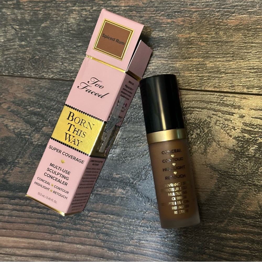 Too Faced Born This Way Spiced Rum super coverage concealer BNIB BNWT full size - Picture 6 of 12